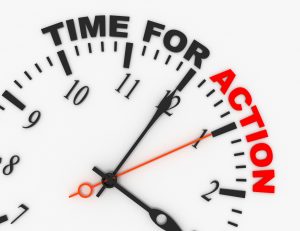 Clock with saying time for action as Microsoft Server 2008 support ends need Microsoft licensing
